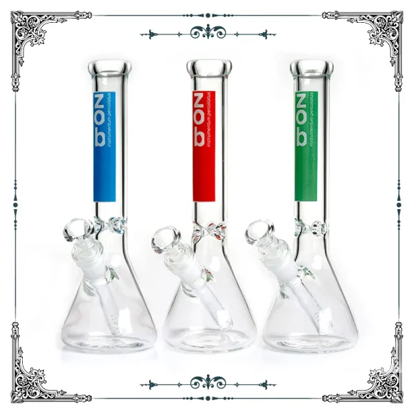 Limited Edition Zob Hitman Glass Mini Bottom Beaker Bong 10 Inches Smoking Water Pipes Bongs 14.4 mm Joint Smoking Hookahs_VAPORMALLS