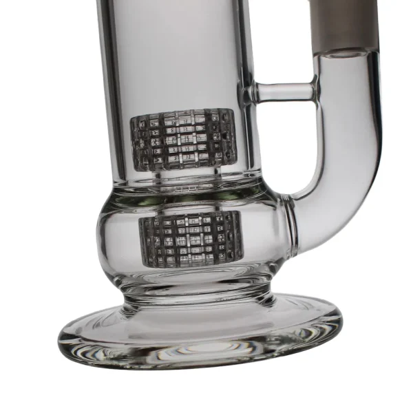 SAML Glass Stereo glass bong Hookahs 55 mm Stemless Tubes with Twin Matrix Percolates water pipe joint 18.8mm PG3010 FC-186 Improved version_VAPORMALLS