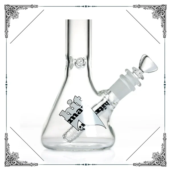 Limited Edition Zob Hitman Glass Mini Bottom Beaker Bong 10 Inches Smoking Water Pipes Bongs 14.4 mm Joint Smoking Hookahs_VAPORMALLS