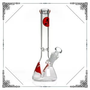 Limited Edition Zob Hitman Glass Mini Bottom Beaker Bong 10 Inches Smoking Water Pipes Bongs 14.4 mm Joint Smoking Hookahs_VAPORMALLS