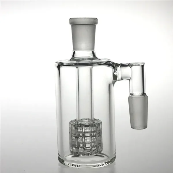 Glass Ash Catcher 14mm 18mm 4.5 Inch Mini Hookah Glass Bong Water Catchers Thick Pyrex Clear Bubbler Ashcatcher 45 90 Degree_VAPORMALLS