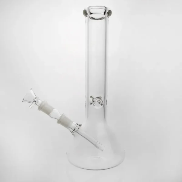 beaker bongs glass water bongs Hand Blown Glass Bong 10'' Color Accent on Mouthpiece Pipe Bong Hookahs Beaker Waterpipe Heady Glass Bong Borosilicate Glass Beaker_VAPORMALLS